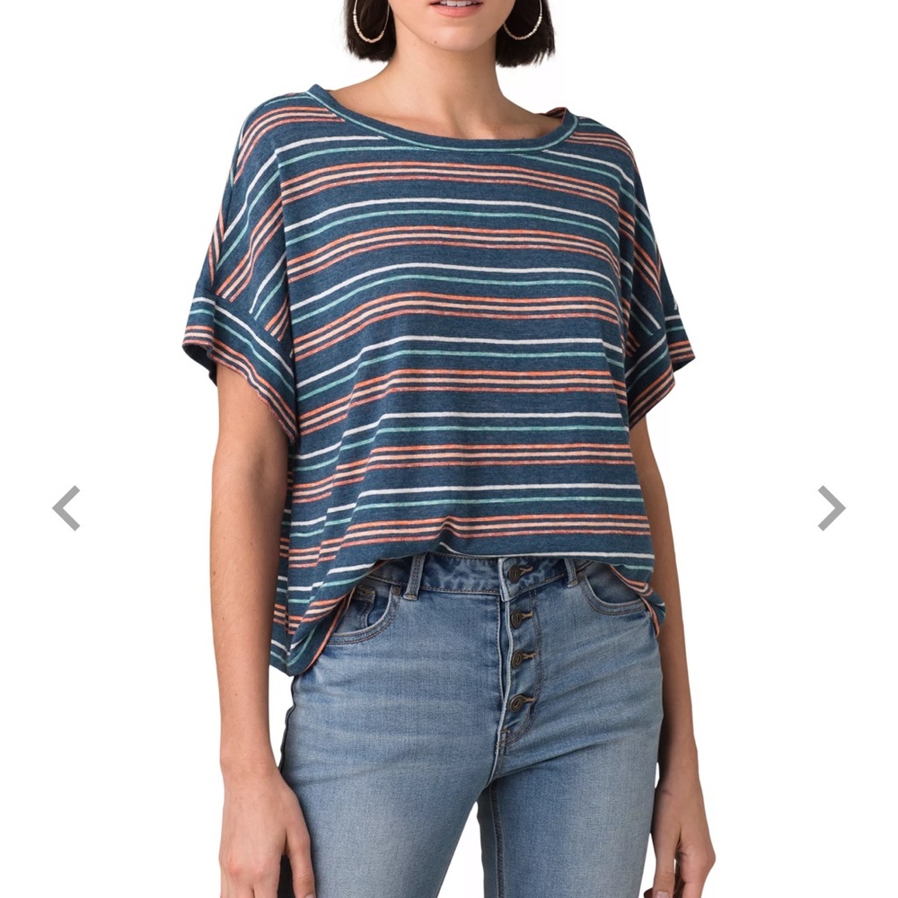 $49 prAna Women's Vosky Short Sleeve Shirt sz S
